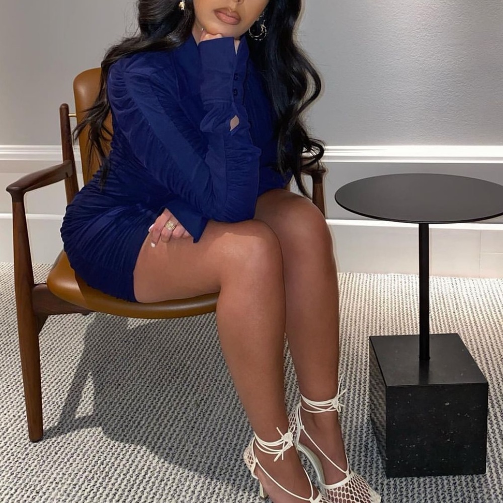 Navy Blue Zara Dress - firs like a glove